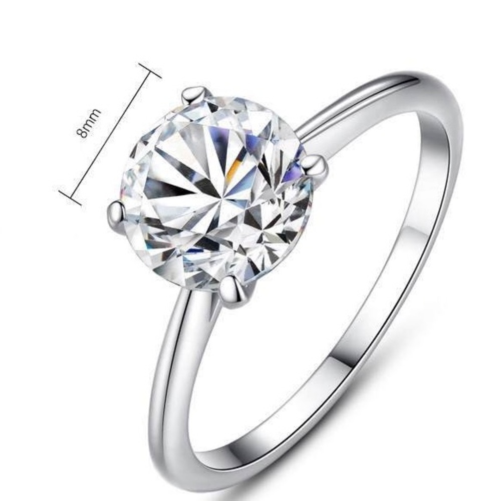 S925 Solitaire Ring - sterling silver
